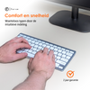 For-ce compact draadloos toetsenbord - Ergonomisch en inclusief batterijen