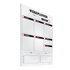 For-ce Weekplanner Whiteboard - Frameloos en minimalistisch - A3+ formaat - 2023 design